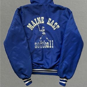 Vintage 80’s Maine East Softball Coach’s Nylon Jacket. Size L.